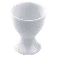 Porta uovo in porcellana bianca