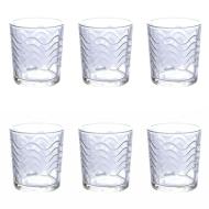Set 6 bicchieri Light Wave Sibilla trasparente cl 26,5