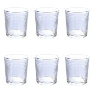 Set 6 bicchieri Light Pixel Sibilla trasparente cl 26,5
