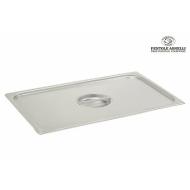 Coperchio rettangolare in acciaio inox cm 26,5x16