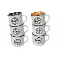 Set 6 tazzine da caffè Coffee White