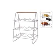 Portabottiglie da terra in metallo cm 33x29x46