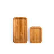 Set 2 piatti rettangolari in bambù Umami