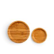 Set 2 piatti rotondi in bambù Umami