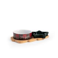 Set vassoio in bambù con 2 coppette Winter Land