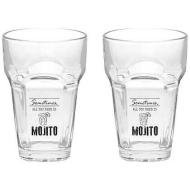 Set 2 bicchieri in vetro Let's Party Mojito