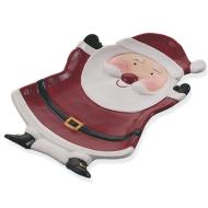 Piatto centrotavola Babbo Natale cm 18x26