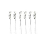 Set 6 forchettine da dessert in acciaio inox Infinity