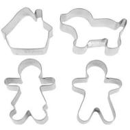 Set 4 taglia biscotti Famiglia