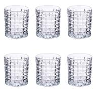 Set 6 bicchieri Square trasparente cl 32,5