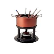 Set da fonduta antiaderente 11 pezzi rosso Fondue