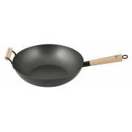 Wok in alluminio antiaderente con manico in legno Alessandro Borghese
