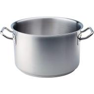 Casseruola alta a due manici in acciaio inox