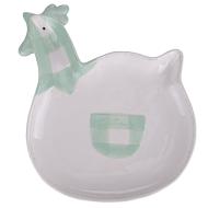 Piatto porta uovo White Animals verde