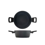 Tegame 2 manici Polaris in alluminio con rivestimento antiaderente grigio antracite