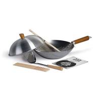 Set 10 pezzi Wok in acciaio al carbonio Classic