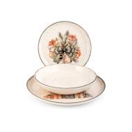 Servizio piatti 12 pezzi in stoneware Winter Charme
