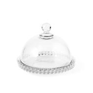 Piatto con cupola in vetro Collier cm 19,5