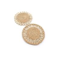 Sottopiatto Banana intrecciato fiore assortito