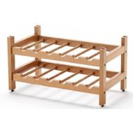 Porta bottiglie modulare 12 posti in legno