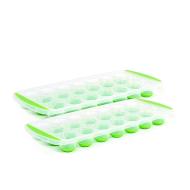 Set 2 stampi per ghiaccio in polipropilene verde
