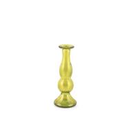Candeliere in vetro riciclato colore verde cm 22