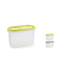 Dispenser cereali con coperchio dosatore 1 litro (colori assortiti)