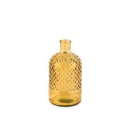 Vaso in vetro riciclato rombi ocra cm 22