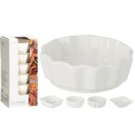 Set 6 coppette bianche forme assortite