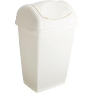 Pattumiera con coperchio basculante Grace bianco 50 litri