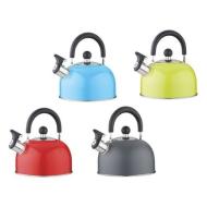 Bollitore in acciaio inox con fischio 2 litri (colori assortiti)