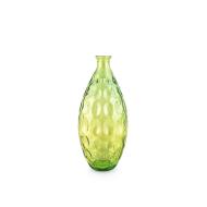 Vaso in vetro riciclato cerchi verde cm 39
