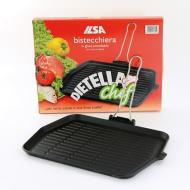 Bistecchiera rettangolare in ghisa Dietella Chef cm 28x36