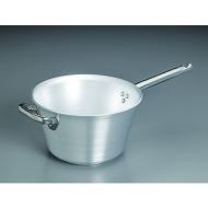Paiolo per polenta a un manico in alluminio con fondo a induzione