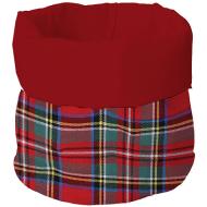 Cestino porta pane Tartan Dublino cm 18