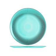 Set 6 sottopiatti Groove turchese cm 32