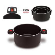 Casseruola due maniglie in alluminio Click&Cook