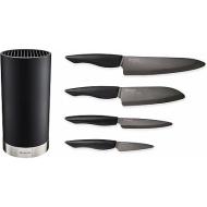 Set blocco KBRDBK e 4 coltelli 75-110-130-140 mm Shin Black