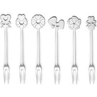 Set 6 forchettine aperitivo in acciaio inox Love