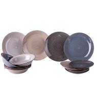 Servizio piatti 12 pz Baita Stone