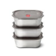 Set 3 lunchbox in acciaio inox Steel Food Box Medium 0,9 litri