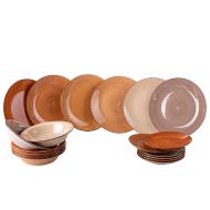 Servizio piatti 18 pz Baita Chocolate