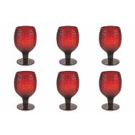 Set 6 calici vino Karma rosso