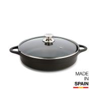 Casseruola bassa con coperchio in vetro