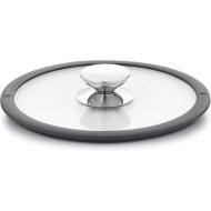 Coperchio Berndes bombato bordo silicone nero Vetro Temperato 16 cm