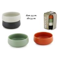 Set 4 coppette tonde bombate Mexico