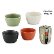 Set 4 coppette tonde Mexico cm 10