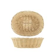 Cestino ovale in rattan naturale cm 19x25x7