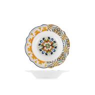 Set 6 piatti fondi con bordo festonato Faenza cm 21