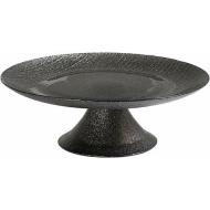 Alzata in vetro effetto glitter Charme Black cm 21,5